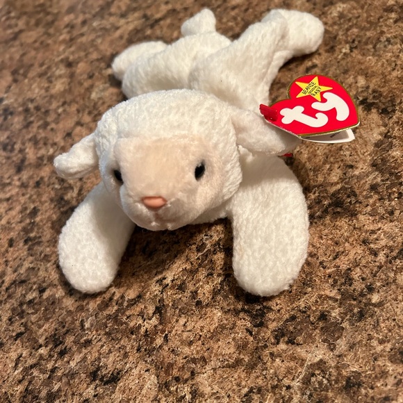 TY VINTAGE-RETIRED NWT TY FLEECE THE LAMB RETIRED